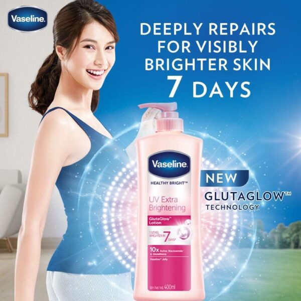 Vaseline Healthy Bright UV Extra Brightening Gluta Glow Lotion 500ml - Image 2