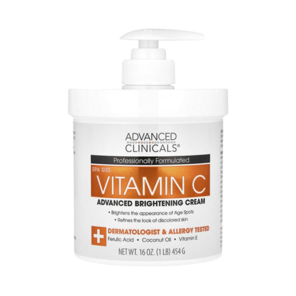 Advanced Clinicals Vitamin C Advanced Brightening Cream 454g